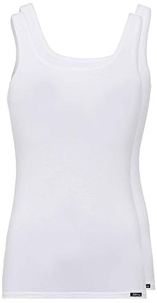 Skiny Damen Skiny Dames Tank Top 2 Pack Advantage Cotton 1 Unterhemd, Weiß, 38 EU