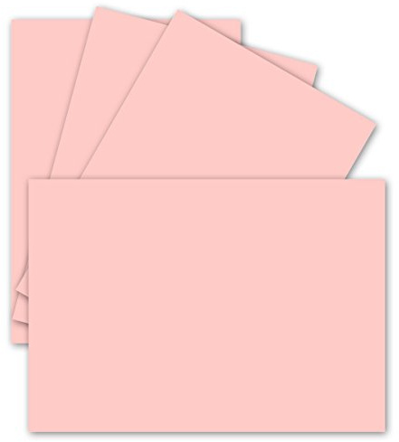 50 enkelkort DIN A6-10,5 x 14,8 cm – 240 g/m² – rosa – tonkartong – pysselpapper – pysselkartong– pysselkort – blanka vykort