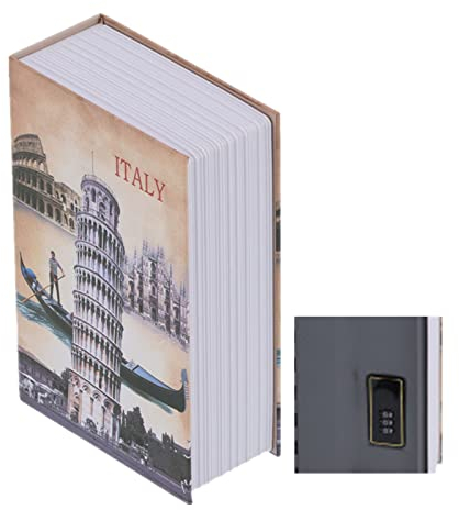 Safe Box Simulation Book Piggy Bank Dictionary Safe with Password Gift Cash Box for Saving Money Hiding Box