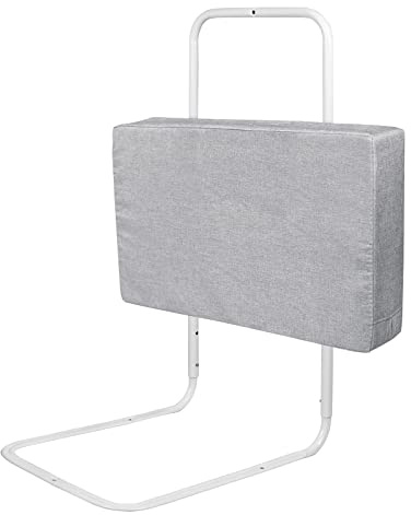 XMTECH Barrera de protección para Cama para elevación Vertical, Altura Regulable de 5 Agujeros, protección anticaídas, para Cama Familiar y Cuna, 60 cm, Gris