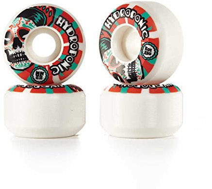 Centrano Hydroponique Roues de Skateboard Mixte-Adulte, Blanc/Rouge, 52mm
