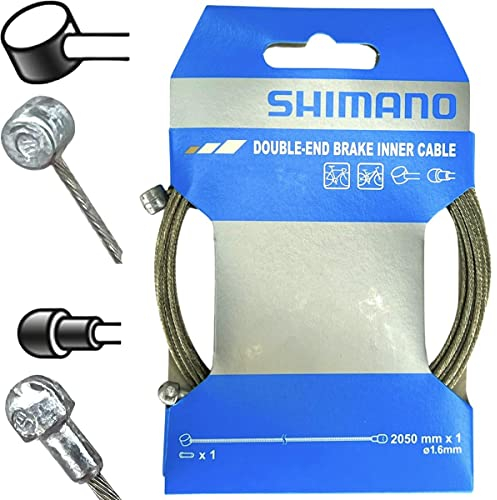 F26 Shimano Universal Fahrrad Bremszug MTB Walzennippel oder Road Birnennippel + Quetschnippel