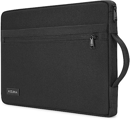 KIZUNA Laptop Sleeve Case 11 Inch Water-Resistant Computer Hand Bag for 13 MacBook Pro M2/13 Surface Pro 8 X/13.4 DELL XPS 13/12.4 Samsung Galaxy Tab S7/11.6 Samsung Chromebook 4/13.3 ASUS,Black