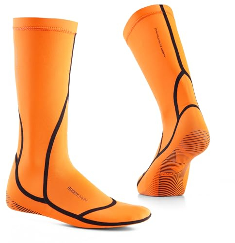 Buddyswim 2,5 mm Dicke Neoprensocken für das Freiwasserschwimmen. Kälteisolierende Neoprenschuhe, ideal zum Tauchen, Unterwassersport, Surfen und Arbeiten im Wasser.