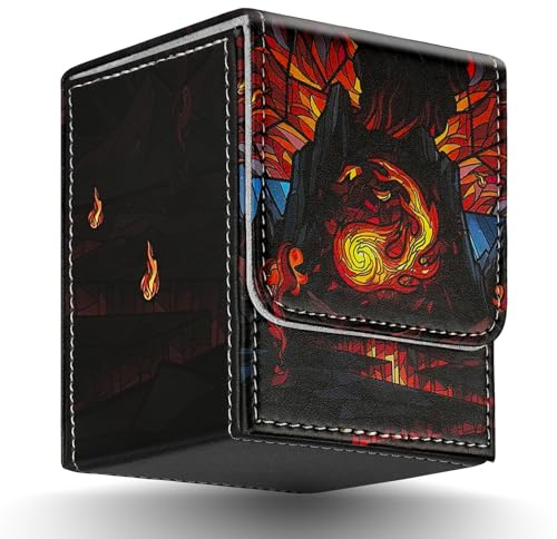 TCGUARD Boîte de rangement TCG pour cartes MTG, boîte de rangement pour cartes Magic The Gathering, pour plus de 100 cartes emballées individuellement, avec jeux de cartes à collectionner, TCG, Yugioh