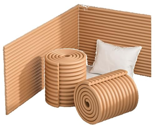 LIANTIAN Babysicheres Kaminschutzgitter, extra breites Kissen für Kindersicherheit und Kantenschutz(Wood,200 * 20cm)