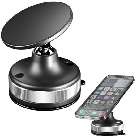 TOEECY Support Magnétique Rotatif Téléphone Automobile Puissant Fixation Tableau Bord Compatible Tous Smartphones