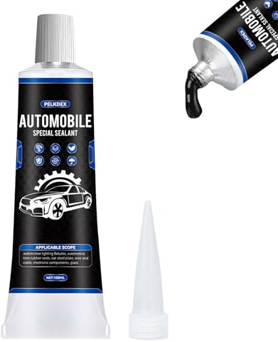 Colle de carrosserie noire, 100 ml, mastic d'étanchéité pour carrosserie, durcissement rapide, résistance aux hautes températures, convient pour portes de voiture, fenêtres de voiture, toits de