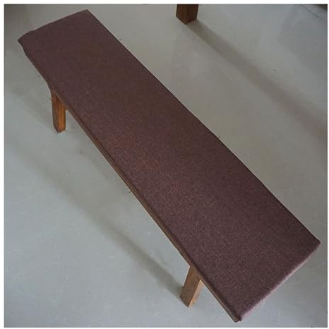 Cuscino per panca da esterno, resistente all'acqua, 119,4 x 35,6 cm, antiscivolo, per mobili da patio, schiuma ad alta resilienza, marrone