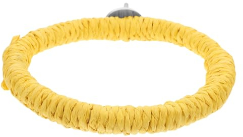 NOLITOY Columpio de Cuerda Natural para Pájaros, Percha Colgante para Loros y Periquitos, Juguete para Masticar y Escalar, Accesorio Versátil para Jaulas, Complemento para Aves Pequeñas