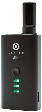 CRATER MINI V2 Torr örtförångare (2026-utgåva), bärbar förångare, USB-C snabbladdning, vibrationsvarningar, förbättrat luftflöde, keramisk ugn