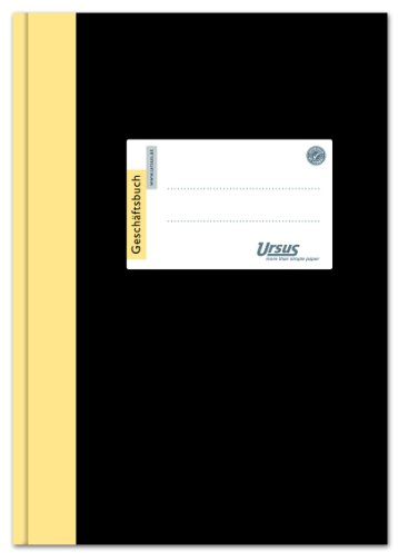 Ursus 608352 Geschäftsbuch 2921B96L A4, liniert, 80 g/qm, 9 mm, 96 Blatt