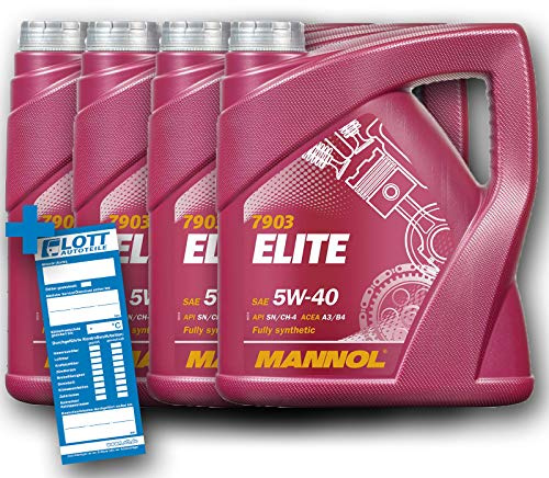 MANNOL 4X 4L Motoröl Elite 5W-40 API SN/CF Motorenöl