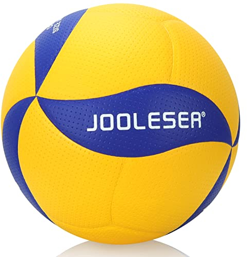 JOOLESER Volleyball, Beach Volleyball, Beachvolleyball, Soft Touch Volley Ball Offizieller Größe 5, Ball für Outdoor Indoor Spiele（Gelb）