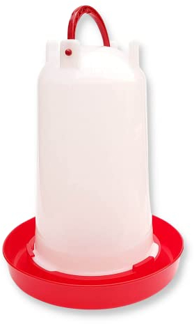 Supravit Wassertränke Hühner 3 Liter | Beheizbare Hühnertränke | Geflügeltränke mit Bajonettverschluss | Geflügel Enten und Wachtel Tränke | auslaufsicherer Wasserspender