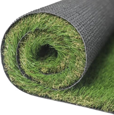 Prato Sintetico Erba Tappeto Manto Giardino Colore 4 Sfumature Effetto naturale Altezza 20mm 30mm 40mm 50mm Anti UV Atossico Drenante Varie misure (20mm 1x5mt 5mq)