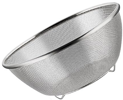 Colador de Cocina Multifuncional de Acero Inoxidable, Colador de Alimentos con Pie para Trajes y Verduras, 22 X 9 Cm/8,7 X 3,5 Pulgadas (22cm)
