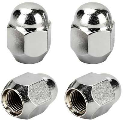 4PCS Dadi Ruota M12*1.25, Dadi Lug Esagonali in Lega Cromata per Nissan Teana X-Trail Sylphy Tiida, Dadi Ruota Universali per la Maggior Parte delle Auto