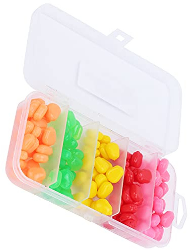 Akozon Juego de Cebo Artificial-señuelo de Pesca de Núcleos Blandos de 5 Colores, Cebos Flotantes para Carpa, Accesorios de Pesca de Simulación (125 cápsulas)