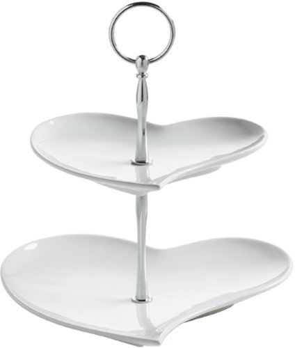 Maxwell & Williams Amore 2-Stufen Etagere, Tortenständer, Servierplatte, Porzellan, JX57915