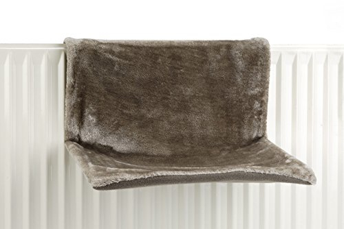 Beeztees Sleepy, Katze Hängematte, Katzenhängematte, Katzenliege, grau, 46x31x24 cm