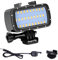 Suptig Waterproof 30 LED Video Light Compatible with Gopro Hero 10 Hero 9 Hero 8 Hero 7 Hero 5 Hero 6 Hero 4 and Canon Nikon Sony Olympus DSLR Cameras Waterproof 55M