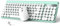 RaceGT Clavier Souris sans Fil, Clavier AZERTY et Souris, Pack Souris Clavier Silencieux Ergonomique, avec Récepteur USB 2.4GHz, pour PC/Laptop/Windows/MacOS-Cyan