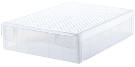 HOMSFOU Boîte à Œufs pour Réfrigérateur Organisateur de Rangement Transparent pour Cuisine et Pique-