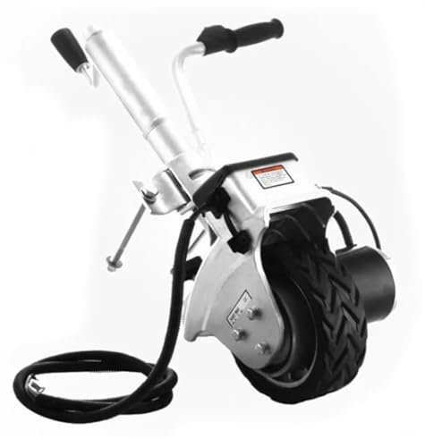 Oiyekntd Ruota di Supporto per rimorchio motorizzata in Alluminio 12 V 350 W, Adatta per roulotte, rimorchi per Barche, rimorchi per Cavalli, capacità di carico Fino a 2270 kg