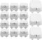 Bhina 15 Piezas Hueveras de Carton Cajas para Huevos para 4 Huevos Cajas de Huevos de Cartulina Bandeja de Huevos de Pulpa Cajas de Cartón Cajas de Huevos para Huevos o Huevos de Pato (White)