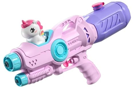 Jiuvaso Giocattolo Acquatico Water Soaker, Versatile e Facile da Usare, per Bambini e Adulti, Rosa, Portatile, per Feste all'aperto in Piscina, in