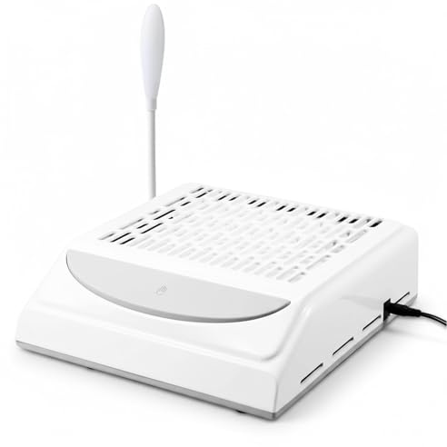 Collettore di polveri per unghie da 100 W con lampada a LED, aspiratore professionale a 4500 giri/min, velocità continua, basso rumore, con filtro, per acrilico e gel, salone e casa