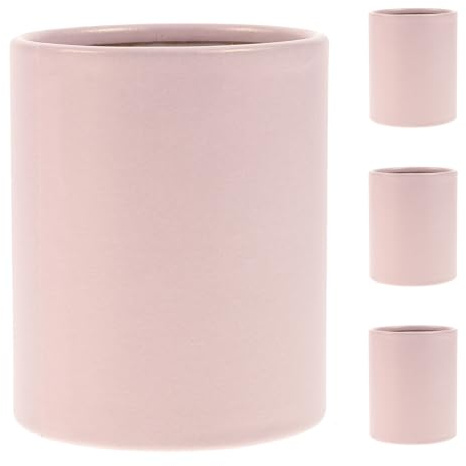 KALLORY Caja Redonda de Cartón para Flores, 4 Mini Cubos Rosas de Papel, Base Decorativa para Arreglos y Envoltura, Adecuado para Floristas y Hogar