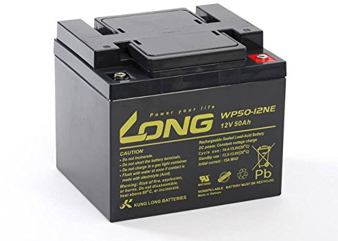 Batería Kung Long WP50-12NE 12V 50Ah como 45Ah de plomo AGM, sin mantenimiento