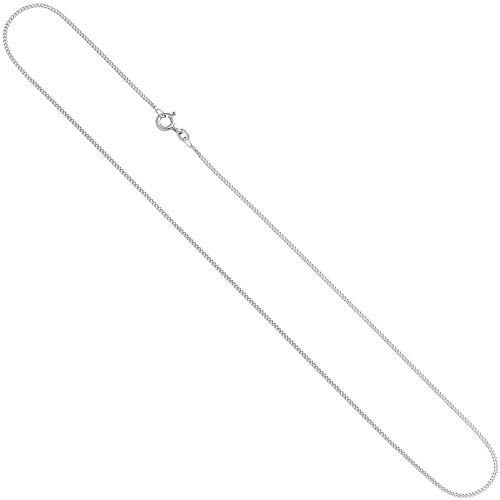 JOBO Panzerkette 585 Weißgold 1,7 mm 36 cm Gold Kette Halskette Federring
