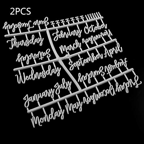 FURU Buchstabentafel,Zeichen Für Filz Brief Board Monat Woche Buchstaben Für Veränderliche Brief Board