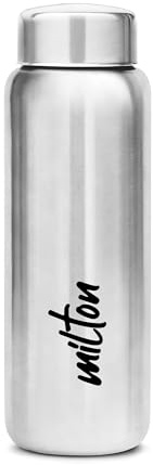 Milton Stainless Steel Water Bottle, 25 oz, Non Insulated Single Wall Leakproof, BPA and Free, Easy to Clean, Ideal for Gym, Travel, Work, 304 Grade Steel, Aqua 750 ml - Silver