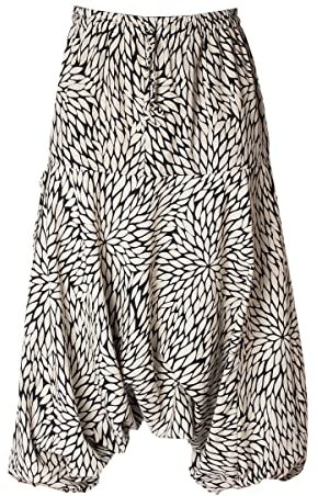 PANASIAM Aladin Pants 'geometrix', Black Pattern, L