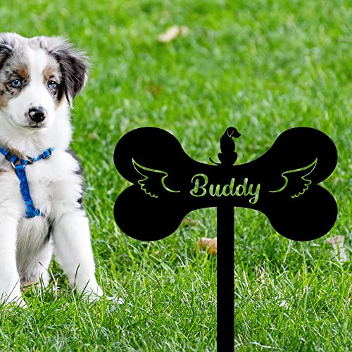 Gerryed Dog Memorial Grave Stake Custom Dog Grave Markers Cross Personalized Dog Memorial Stake Pet Grave Markers Pet Sympathy Gift