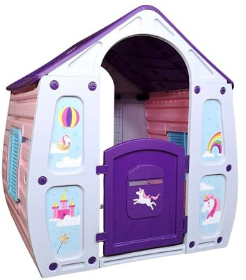 Samuel ALEXANDER 1.09m Purple Indoor Outdoor Plastic Wendy House Unicorn Magical Playhouse