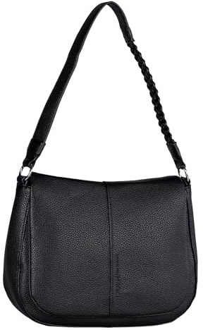 TOM TAILOR Denim Neda Damen Satteltasche Umhängetasche Klein Schwarz