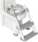 Potty Training Toilet Seat, 2 in 1 Potty Training Seat Adjustable Toddlers Potty Toilet Trainer with Steps Non Slip Handle & Soft Cushion Foldable Travel Toddler Toilet Seat for Kids Boys Girls, Grey