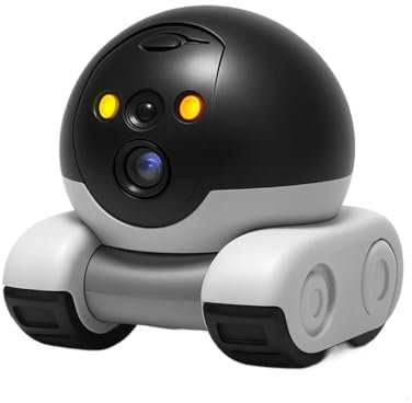 Genérico DistanceBot - Robot Distance BOT Pro, cámara robótica con Ruedas, Lente Dual 1080P, Blinky BOT Pro, visión Nocturna, Control Mediante aplicación, Apto for Mascotas y Personas Mayores.