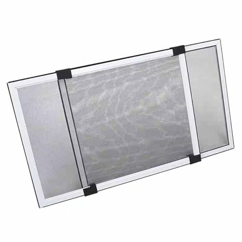 Mosquitero Extensible para Ventanas, 100-192 cm x 70 cm, Aluminio, Protección contra Insectos, Ajustable,Fácil Instalación, Reutilizable. (70x100-192cm)