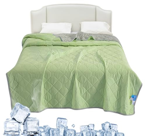 Nuytghr Edredón Refrescante, Edredón de Verano Termorregulador, Ropa de Cama Fría para Dormir Doble Cara para Casa Sofá Interiores Exteriores Dormitorio Sala de Estar Acampada Viajes Dormitorio