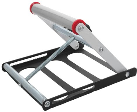 MUELODSIC Soporte de Rodillos Ajustable Grande para Corte Industrial, Soporte de Material de Acero Reforzado, Altura Ajustable de 3,8 a 14 Cm, Adecuado para Talleres y Máquinas de Corte