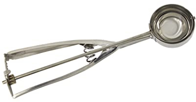 Fackelmann Porzionatore per Gelato in Acciaio Inossidabile, Cucchiaio da Gelato con Meccanismo a Molla, Ottimo per Impasti, Lavabile in Lavastoviglie, 20x6x3 cm Circa