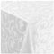 Tischdecke Stoff Damast Barock Jacquard Ranken Design mit Saum oval 160x220 cm Weiss