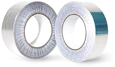 IRONLUX Cinta Adhesiva Ciega de Aluminio - Para Sellado de Placas de Policarbonato Celular - Impide Entrada de Polvo y Humedad - 25 mm x 50 ml