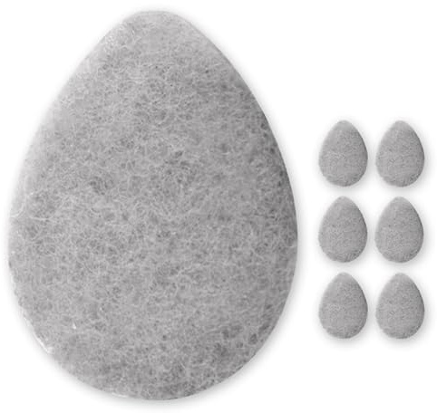 KOL Face Scrubber, Charcoal Infused Exfoliating Facial Cleansing Pads, Disposable Exfoliator Face Sponge for Daily Cleaning and Makeup Removal, 6 Count